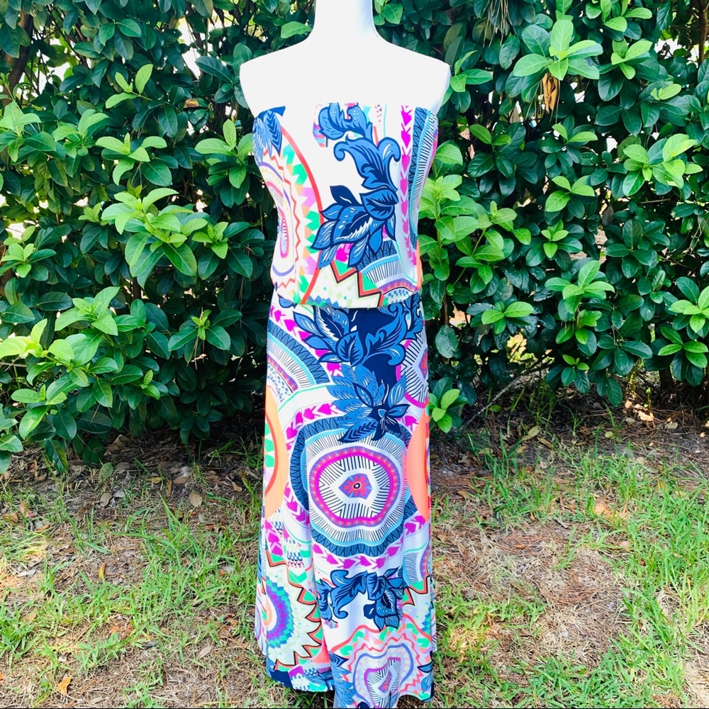 Uptown USA tube top strapless maxi dress- L